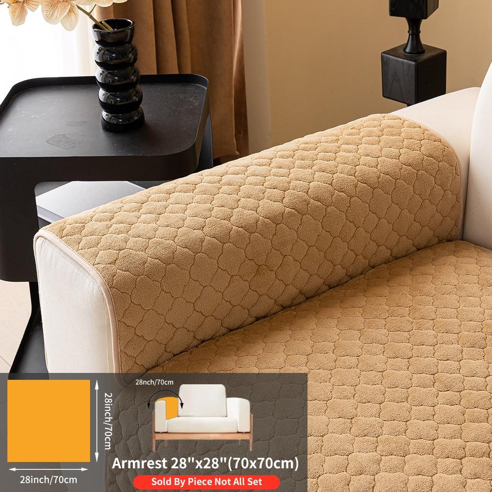 Plush Sofa Cover Set, Soft Sofa Protector, Anti-Slip Dustproof Pet-Friendly Furniture Protector, Washable Dog Bed, Home Decor Essential for 2-5 Seater Sofas