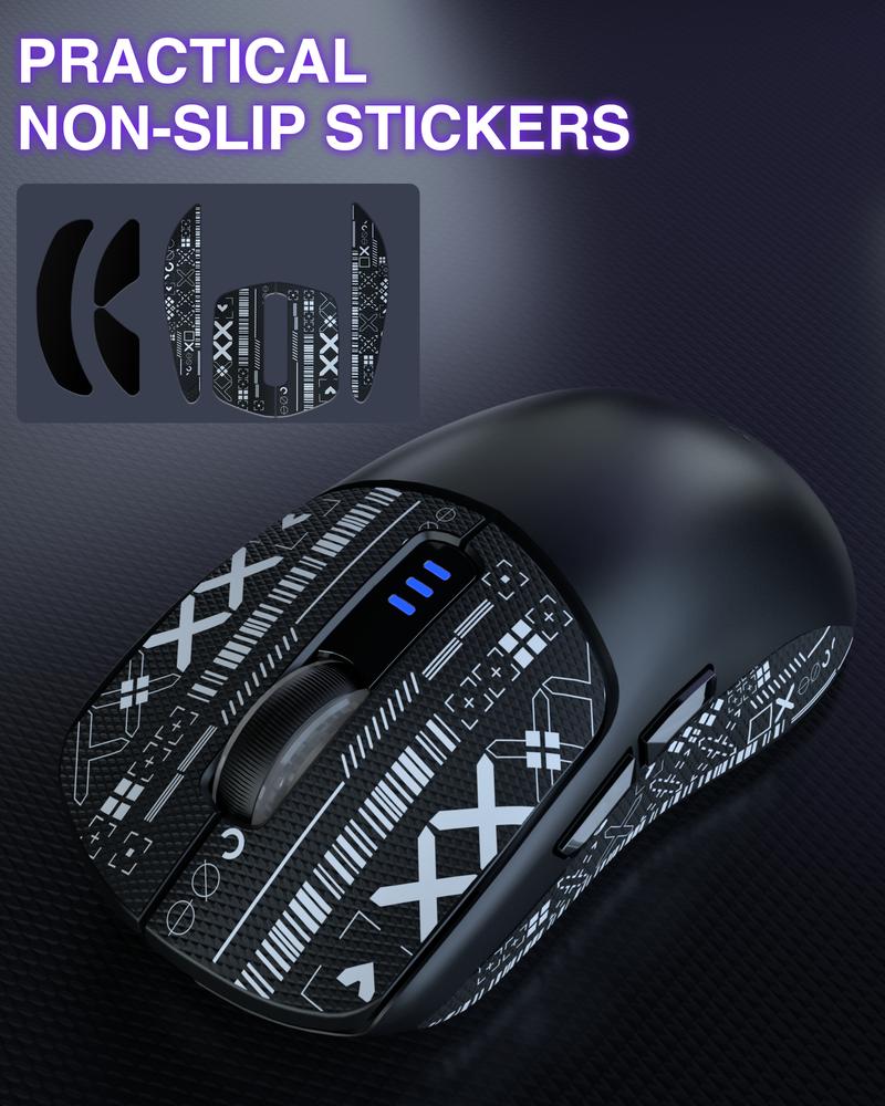 AULA SC580 Tri-Mode Wireless Gaming Mouse, 2.4G/BT5.0/USB-C, 10000 DPI Rechargeable Wireless Mouse, Gamer Mouse with 6 Programmable Buttons, Anti-Slip Stickers, Office Desktop Laptop PC Accessories ergonomic computer mouse bluetooth budget mouse springtok