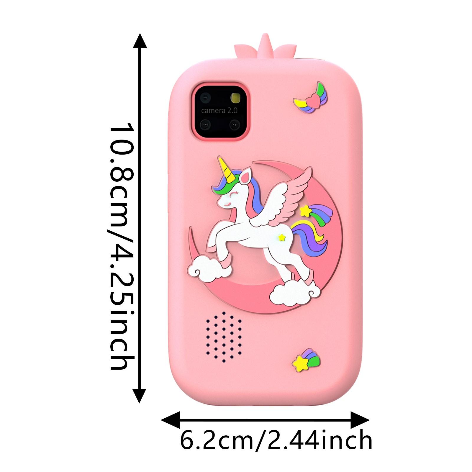 Kids Smart Phone High Sensitivity Touch Screen Toy, Music Player, Perfect Gift for Children, Interactive Learning Device