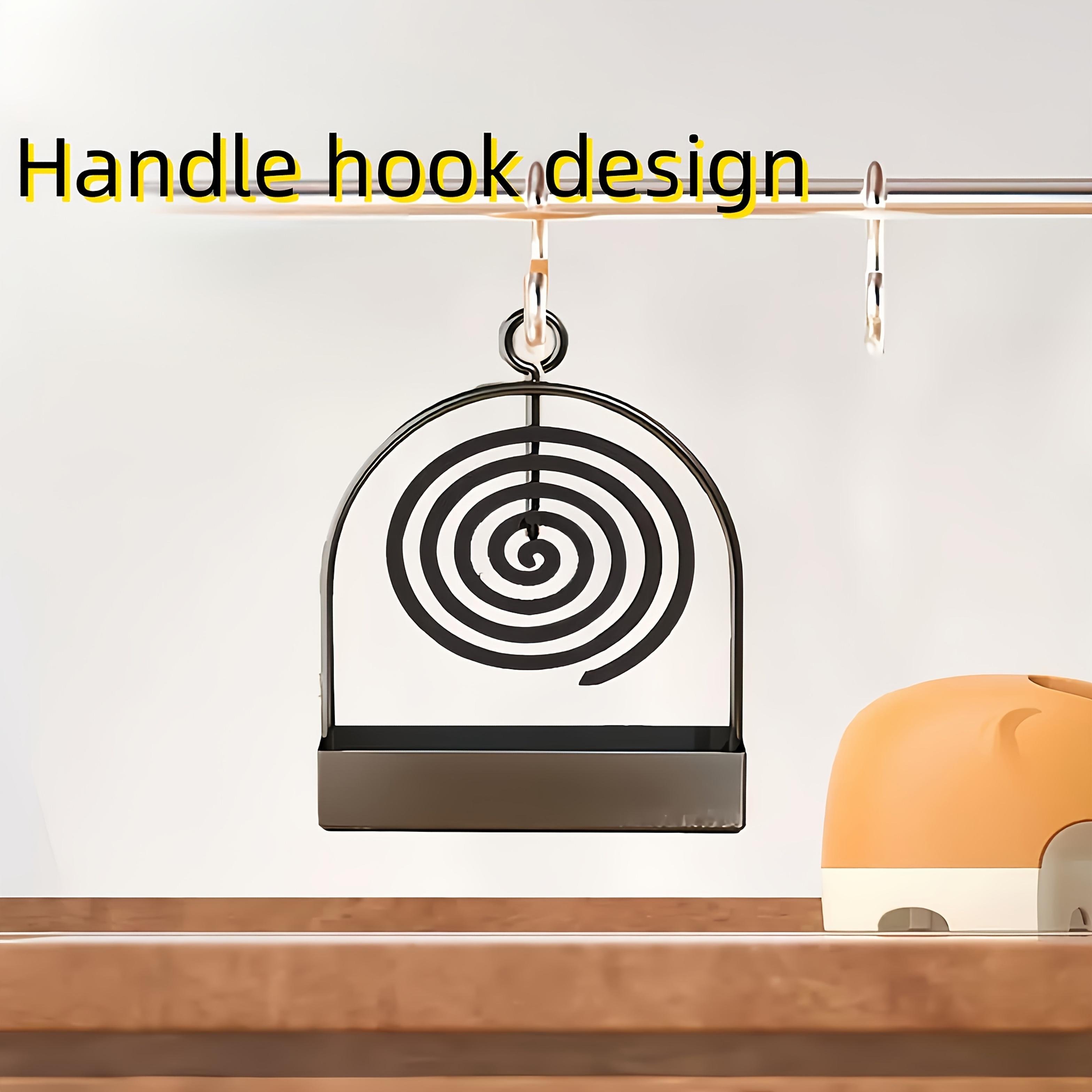 One Mosquito Coil Holder, Made of Metal, Suitable for Hanging Mosquito Coils or Sandalwood Incense, Suitable for Decorating Living Rooms/bedrooms and Outdoor Camping