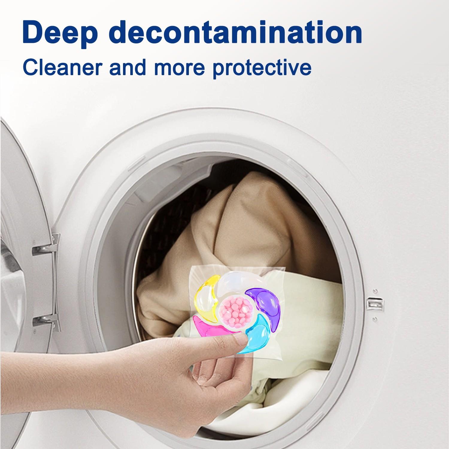 ALL-In-1 Laundry Detergent beads,  50/120/360pcs Scent Booster Laundry capsules 💐 Concentrated Liquid Fabric Softener, Fruit Scented, Strong Stain Removal, Color Protection 👕✨, Laundry Detergent Balls, Laundry Pods Laundry Tools & Accessories