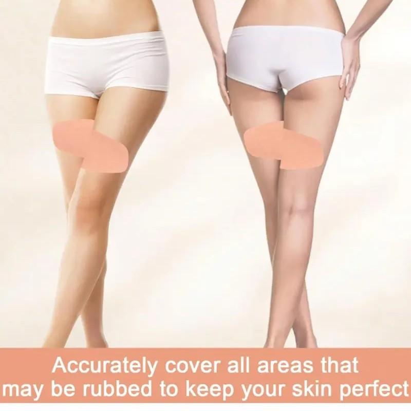 Unisex Sweat-Proof Light Skin Tone Friction Pad, Comfortable Disposable Thigh Protection Pads, Anti-Rub Skin Tape for Men and Women
