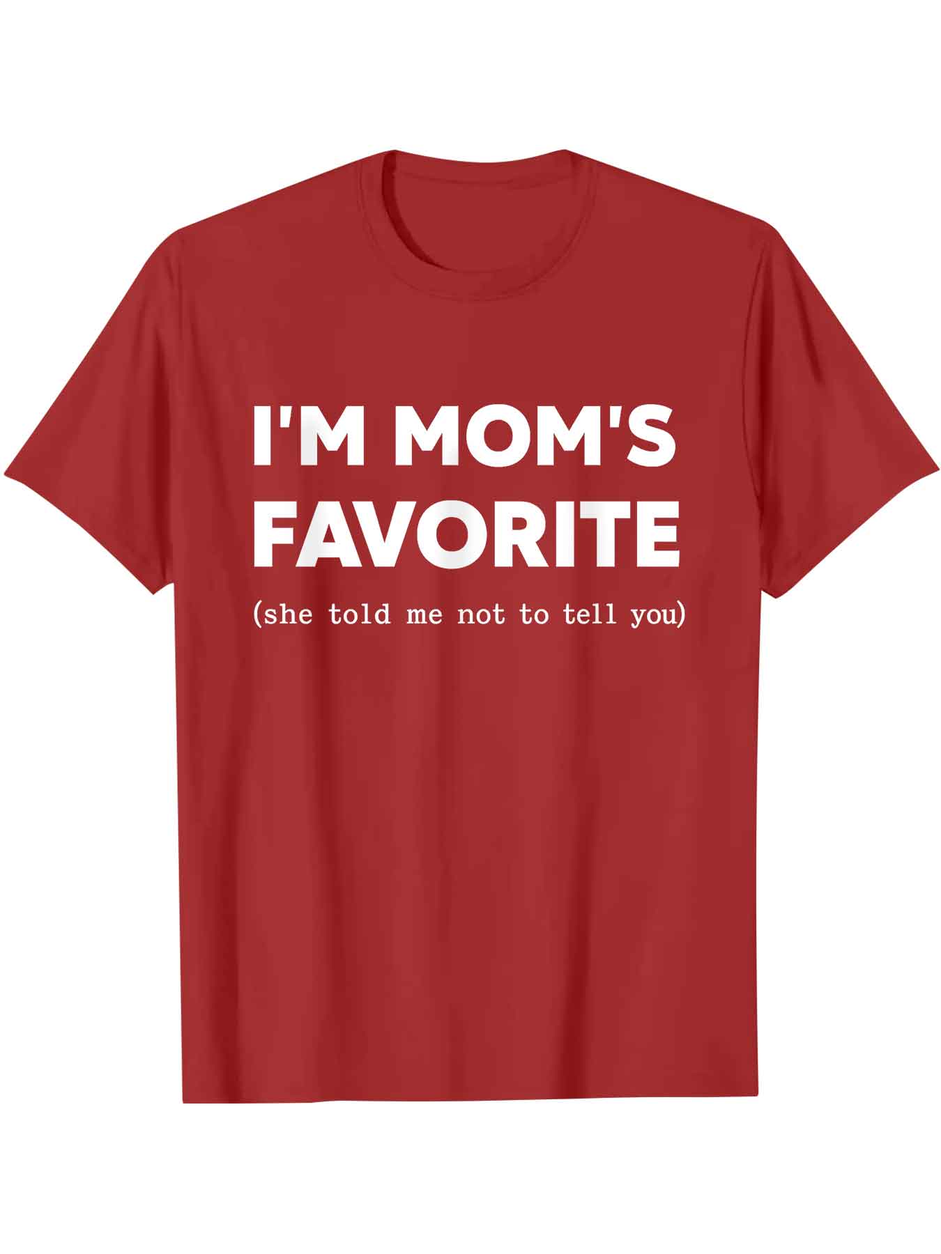 Funny Moms Favorite Son Daughter I'm Mom's Favorite T-Shirt Golf Gift for Men and Women Summer Wear Garment