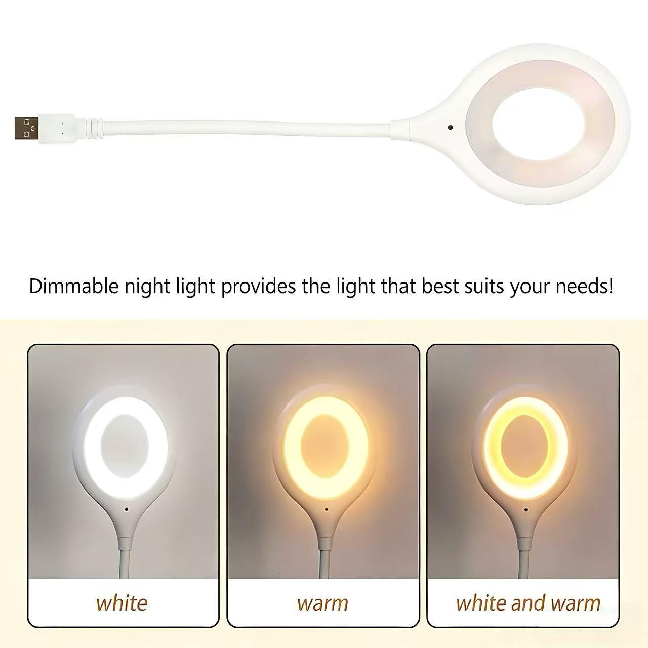 2pcs Smart Voice-Controlled Light, Multifunctional Lighting, No Bluetooth Required, Three Lighting Modes, Five Brightness Levels, Plug-and-Play, Portable USB Light, Gooseneck LED Light, Hands-Free, Night Light, Ideal for Bedrooms, Reading, gift