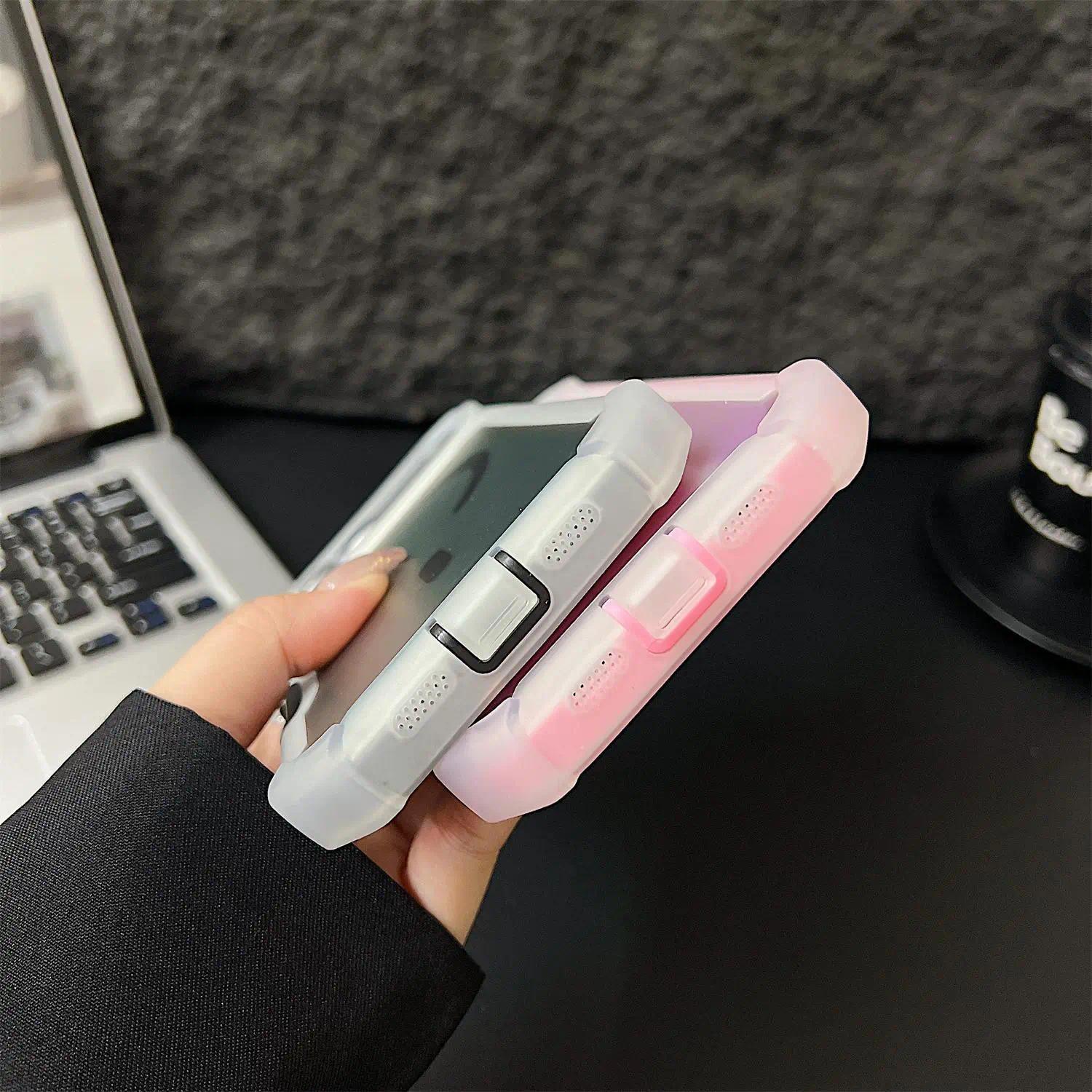 Compatible with iPhone 17 Pro Max/ 16/15 /14/13 /12 Shockproof color-changing magnetic smartphone case, transparent phone case, phone accessory -HNTK01