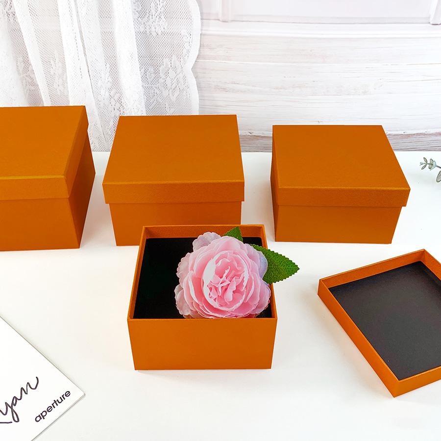 4pcs Square Special Paper Gift Box Set, Nested Packaging Boxes, Home Decor Storage, Valentine's Day, Birthday, Mother's Day, Graduation Gifts