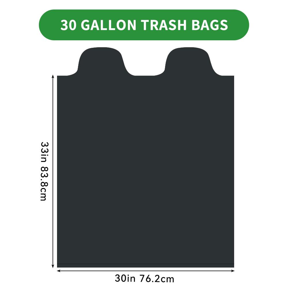 Scotts 30 Gallon Boxed Disposable Non Tear Black Large Trash Bags, For Large Kitchen Trash Can, Ultra Strong 113.5L Multipurpose Cleaning Supplies For Industrial, Garden, Home, Commercial - Durable, Leak-Proof, Easy To Use Garbage Bags