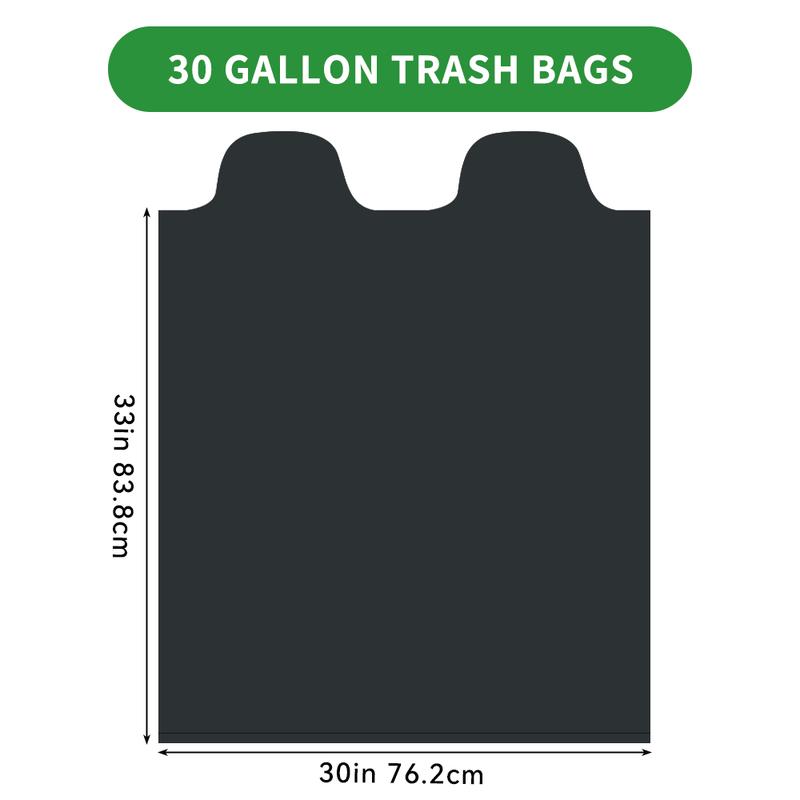 Scotts 30 Gallon Boxed Disposable Non Tear Black Large Trash Bags, For Large Kitchen Trash Can, Ultra Strong 113.5L Multipurpose Cleaning Supplies For Industrial, Garden, Home, Commercial - Durable, Leak-Proof, Easy To Use Garbage Bags