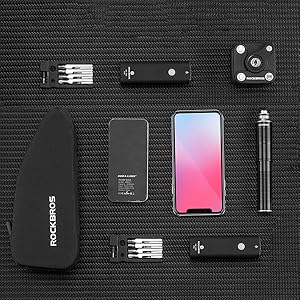 ROCKBROS Top Tube Bike Frame Bag - Waterproof Cycling Pouch with 2 Zipper Pockets for Bicycles ROCKBROS Top Tube Bike Frame Bag - Waterproof Cycling Pouch with 2 Zipper Pockets for Bicycles