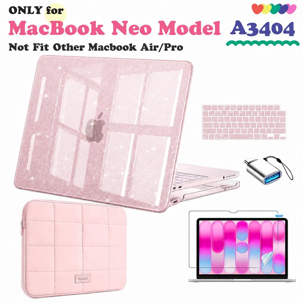 Nexabridge Macbook Neo Case 13 Inch 2026 Model A3404, Anti-Fingerprint, Scratch & Crack Resistant, Sturdy Hard Shell Cover, Laptop Accessories