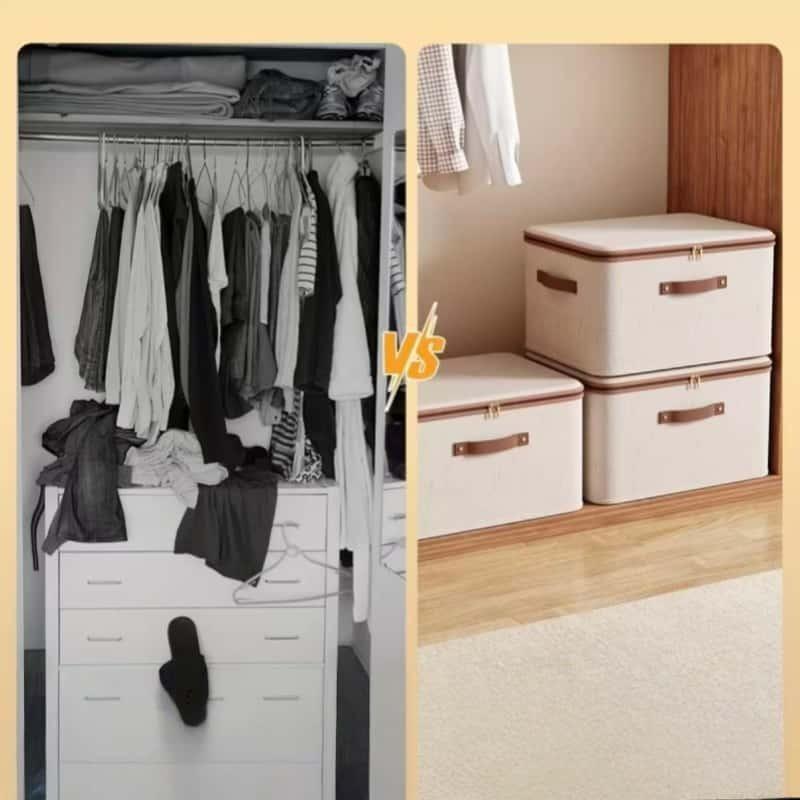 Foldable Large-Capacity Storage Box, Multi-Specification Cover, Ideal for Household, Office, Dormitory, Essential Family Organizer