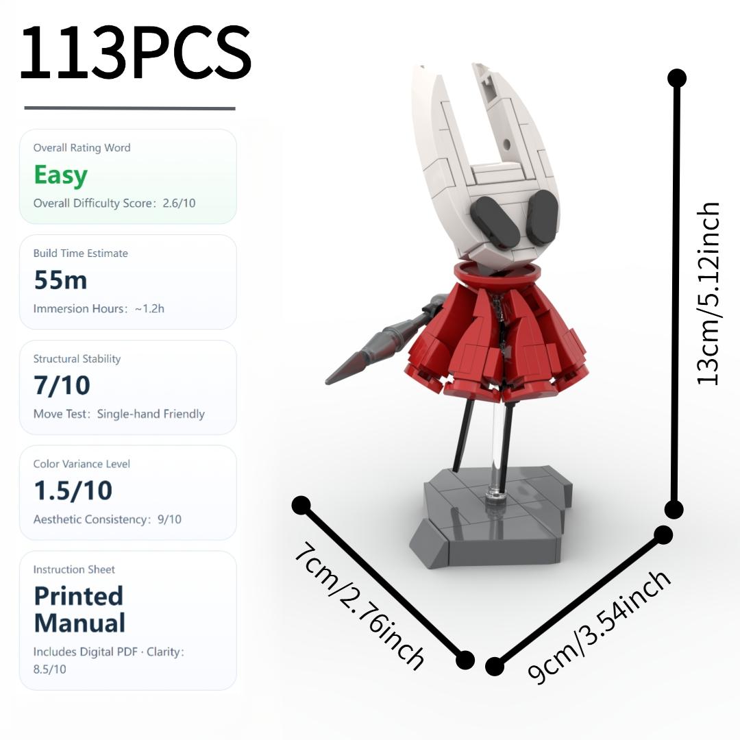 113PCS Exquisite Cloaked Warrior Building Blocks Set, Durable ABS Plastic, DIY Construction Brick Toy, Exquisite Character Model, Desk Display Collectible Ornament, Home Bedroom Office Decor, Birthday Gift, Christmas Gift, New Year Gift