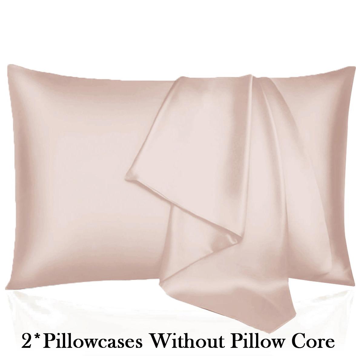 2-Pack Satin Pillowcases.Gentle on skin and hair, breathable, smooth and cool.Ideal for a comfortable night's sleep