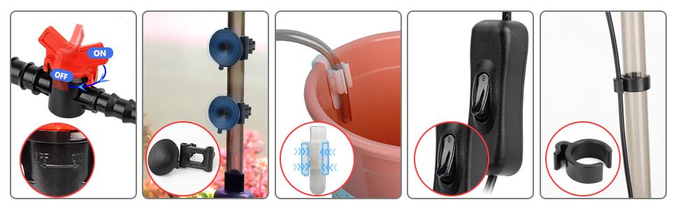 hygger Electric Fish Tank Gravel Cleaner Kit,Removable Water Changer,Sand Washer Filter Changer,Automatic Change Water,Aquarium Cleaning Tool Set,Remove Dirt, Wash Sand,Circulation for 80 to 140 Gallon