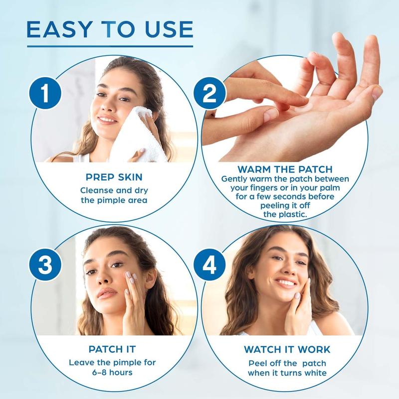 Pink White Hydrocolloid Acne Patches, 1 Set Blemishes Pimples Covering Patch Invisible Acne Patches, Pimple Patches, Blemish Relief Care Acne Clearing Products