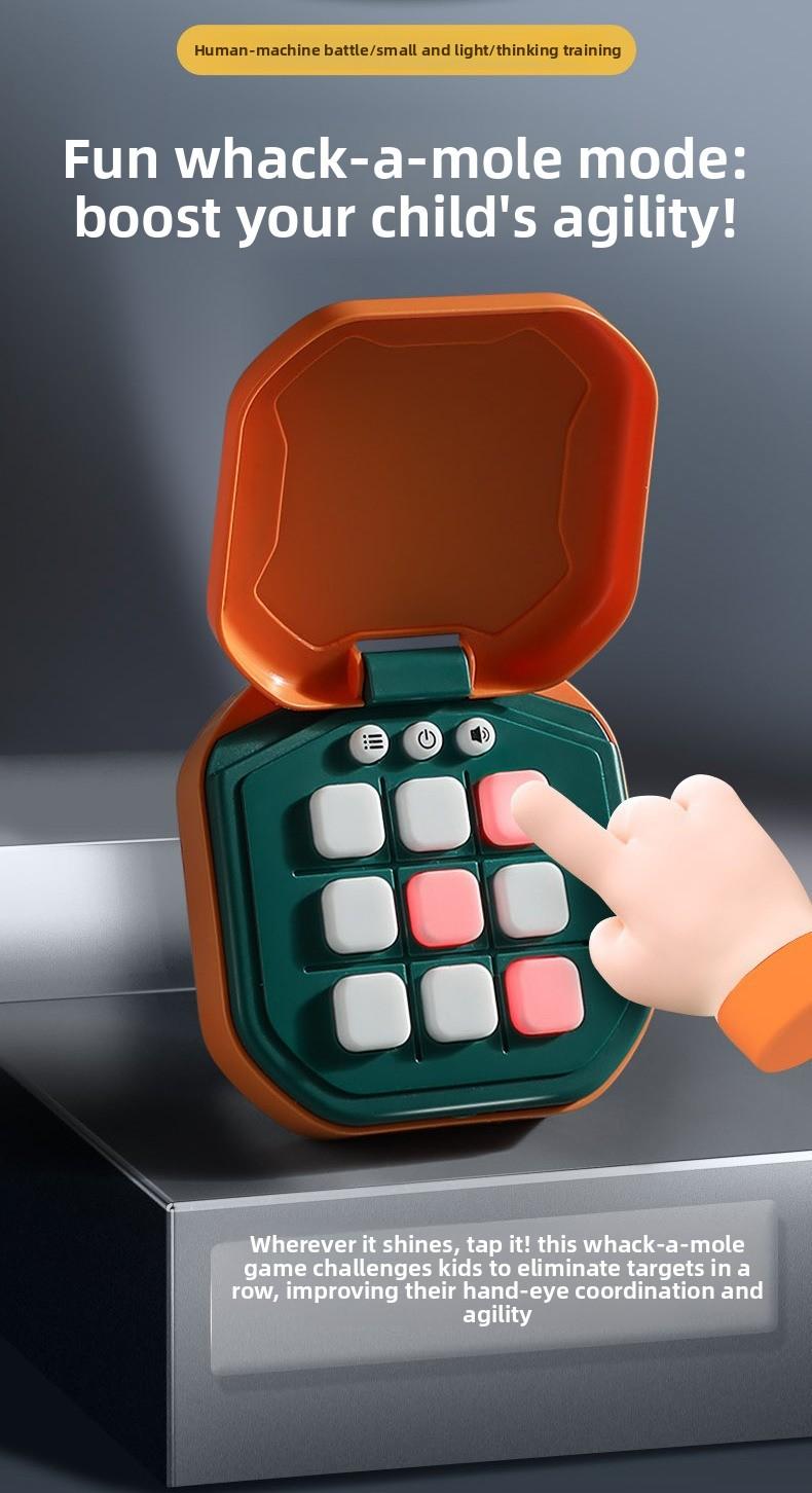 New Smart Tic-Tac-Toe, Children's Educational Multi-Mode Toy, Board Game Handheld Electronic Game Console, Logic Thinking Training Parent-Child Interactive Toy, Holiday Gift