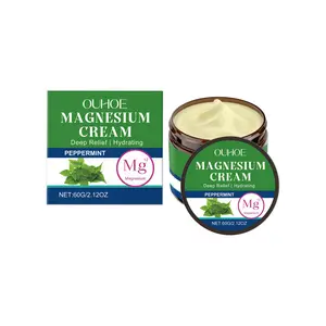 OUHOE Mint Body Soothing Magnesium Cream Relieves Wrist and Knee Discomfort Gentle Ingredients for Restful Sleep Care