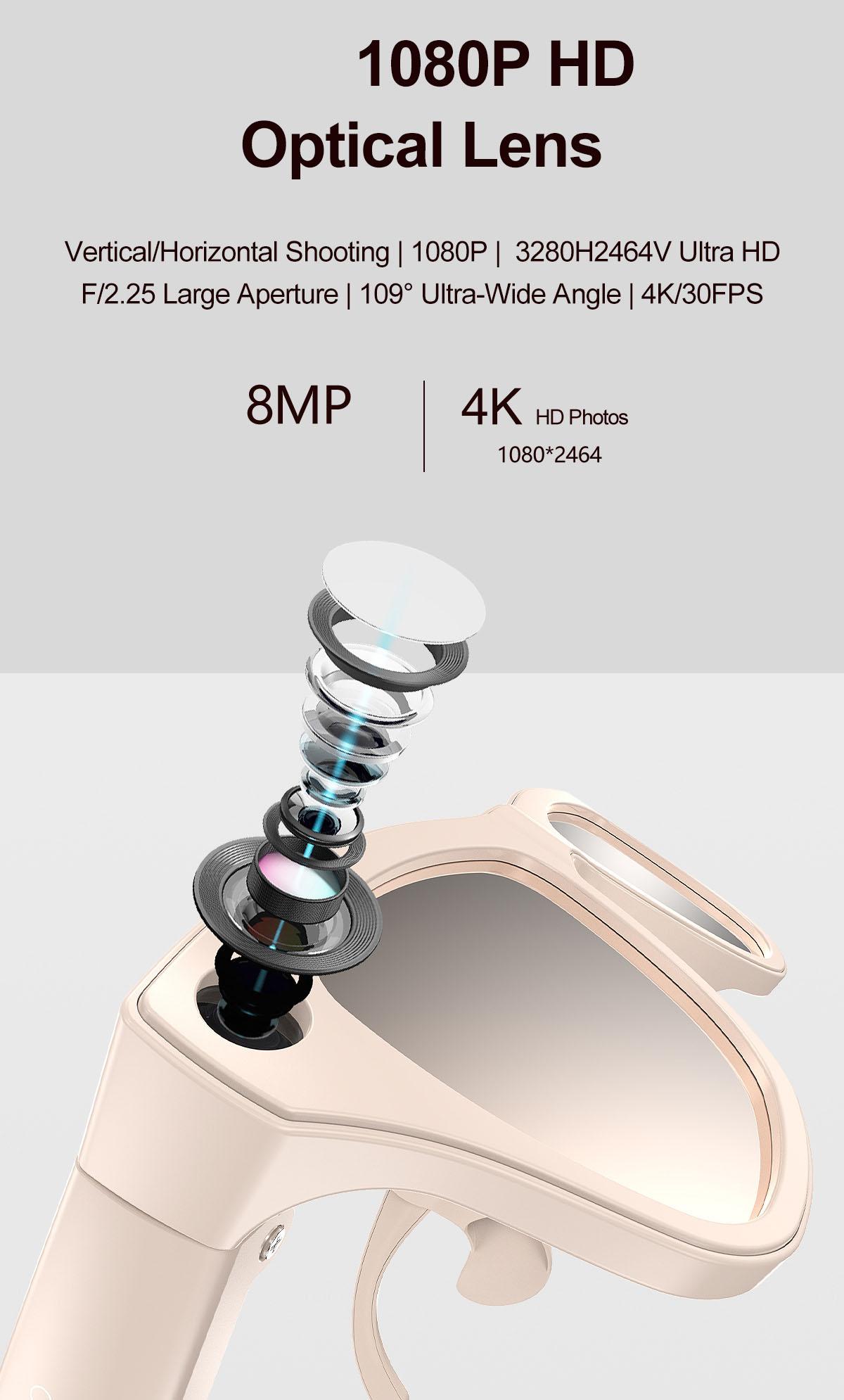 xk one pro AI wireless photo-taking glasses, equipped with an 800W camera for taking photos, AI object recognition, making and receiving calls, body-worn detection, AI translation, voice activation. Note: This product cannot record videos.