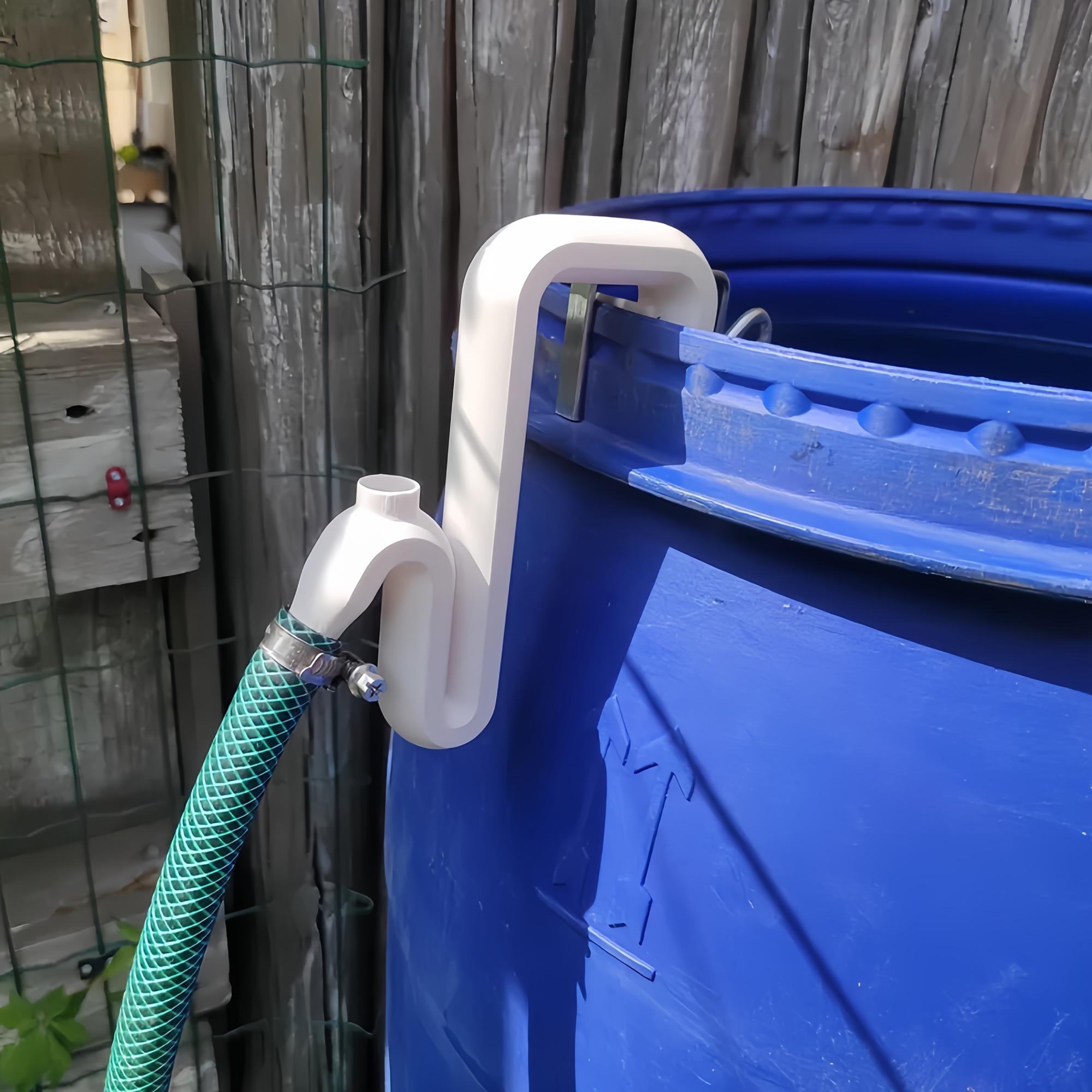 Rainwater Transfer & Overflow Pipe Solution, Self-Siphon Suction Hose Set, Automatic Drainage & Filling, Emergency Flood Relief, Eco-Friendly Tool