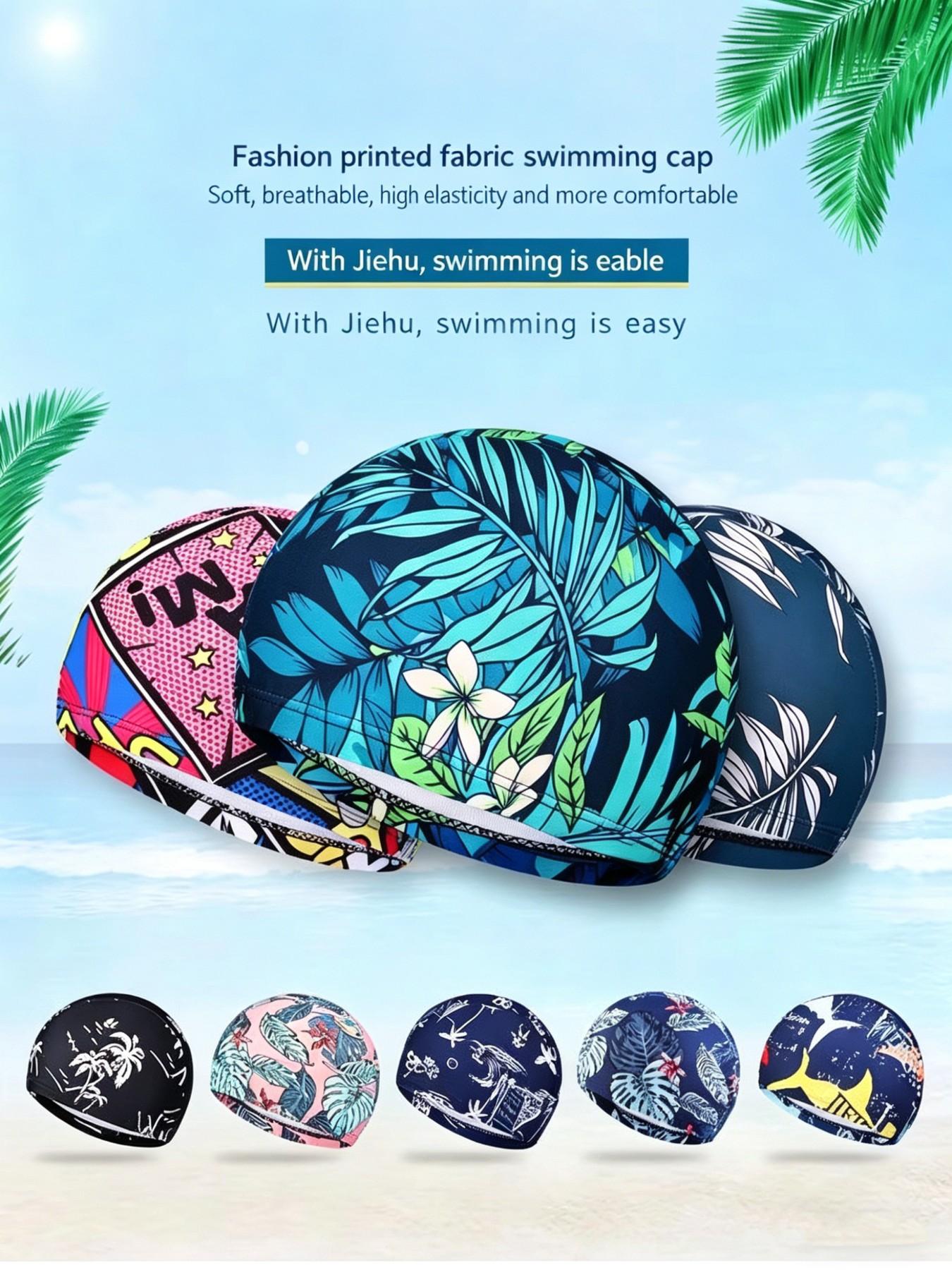 Summer Breathable Swim Cap for Women and Men, Adult Long Hair Swimming Hat, Large Head Circumference, High Elasticity, Comfortable Fit