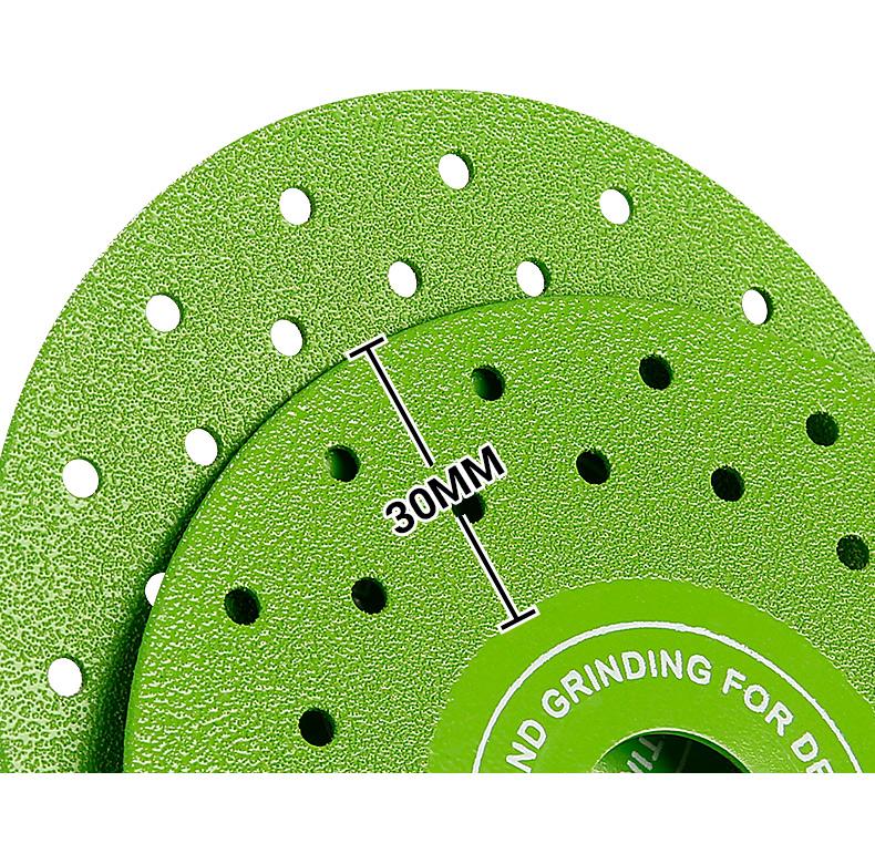 LOZLIN 1PCS/3PCS 115mm Diamond Saw Blades For Cutting And Grinding Tile And Marble,Ceramic, 45 Degree Chamfered Cutting Disc Porous Design, Angle Grinder Tools