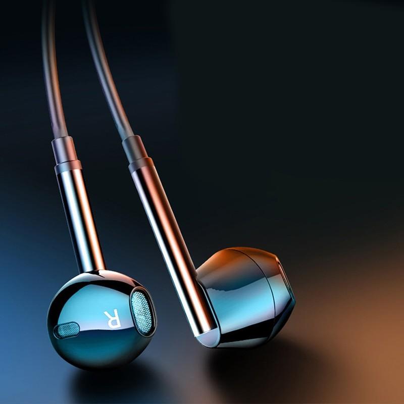 Sprise M15 Wired Earphones, 3.5mm Earbuds with Mic, 6D Surround Bass, HiFi Sound Quality, Gaming & Sports Headphones