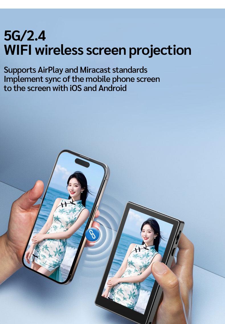 Mobile Vlog Selfie Monitor Screen, Magnetic Phone Clip Mount and Bluetooth-compatible Remote, Wireless Connection for Vlog Shooting and Rear Selfies, Smartphone Camera Accessories