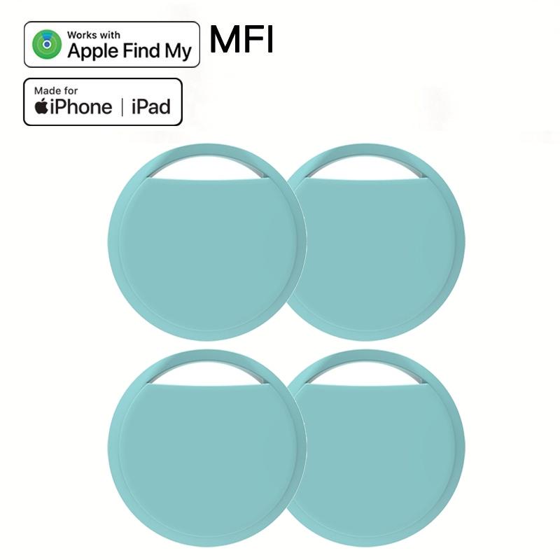 4 Pack, Key Finder Tracker Devices - Bluetooth Item Finders, Compatible with Apple Find My (IOS Only), GPS Trackers Tag for Car|Wallets|Luggages|Suitcases|Bags, Phone Locator, gpstracker wallet tracking device