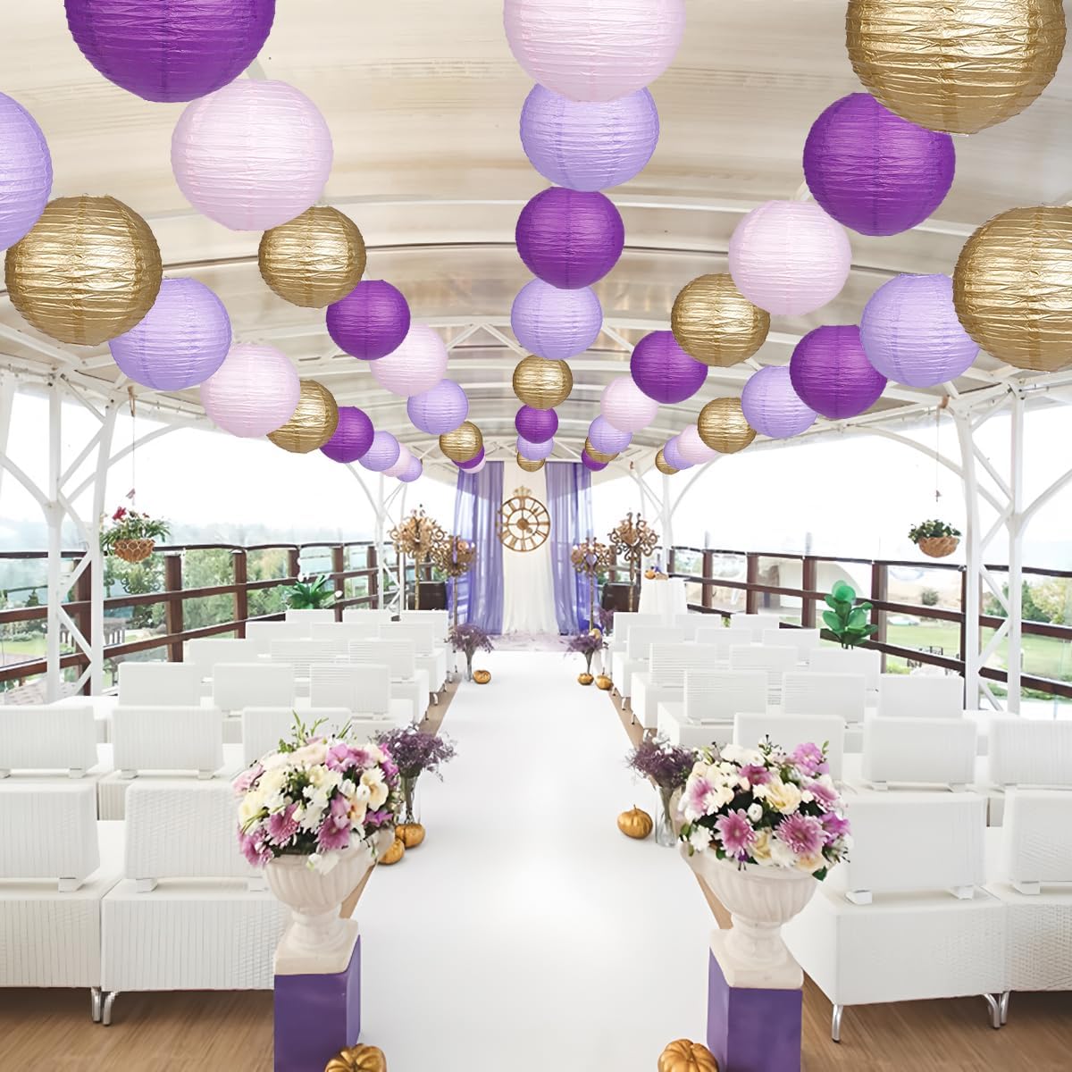Paper Lanterns   Round  Chinese Lanterns for Birthday  Shower Bachelorette Party Decorations Pack of 12