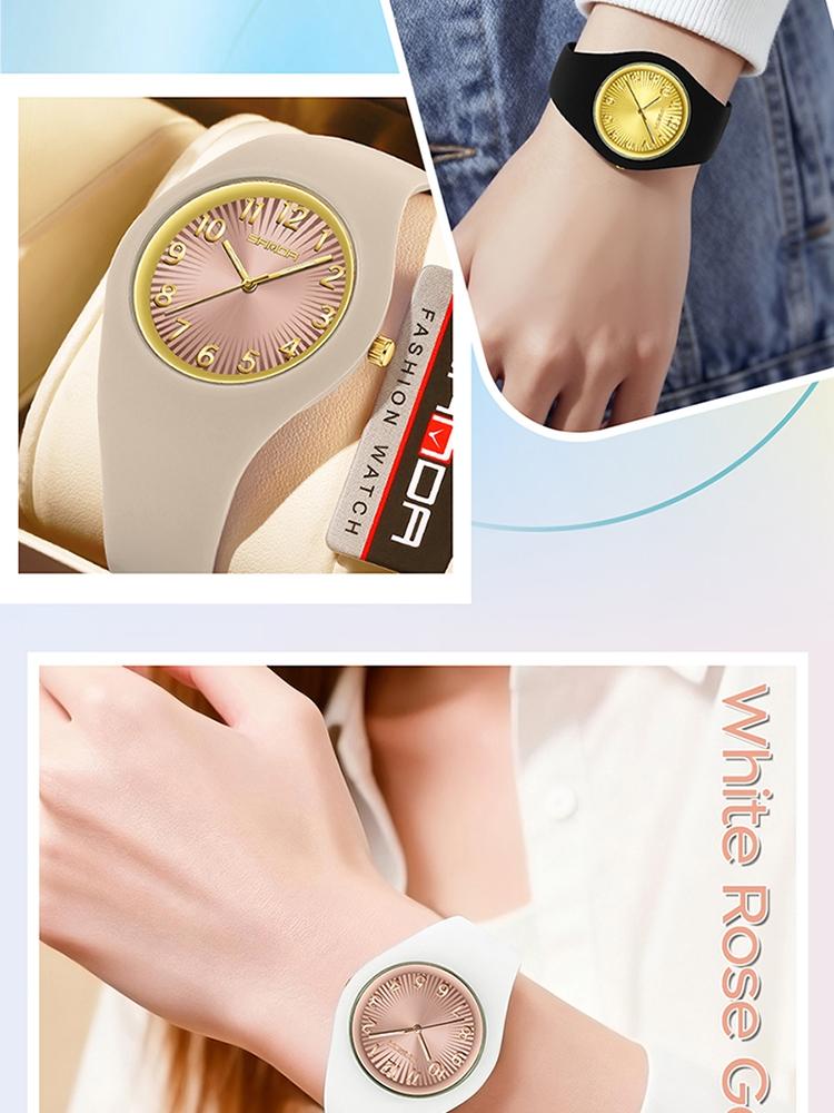 1Pcs Fashion Elegant Design Women's Quartz Watch, Brand Business Ladies Wristwatch Waterproof, Simple Casual Women Man Watch, Neutral Men and Women Watches Suitable for people over 18 years old Woman Men Mother Daughter Holiday Birthday Gifts