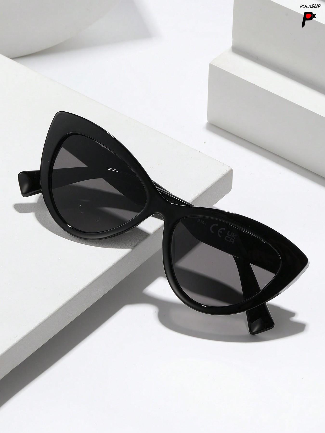 Women's Cat Eye Sunglasses, PC Material, Anti-Wind & Sand, Sporty Style, UV Protection, All Seasons, Elegant and Trendy Design