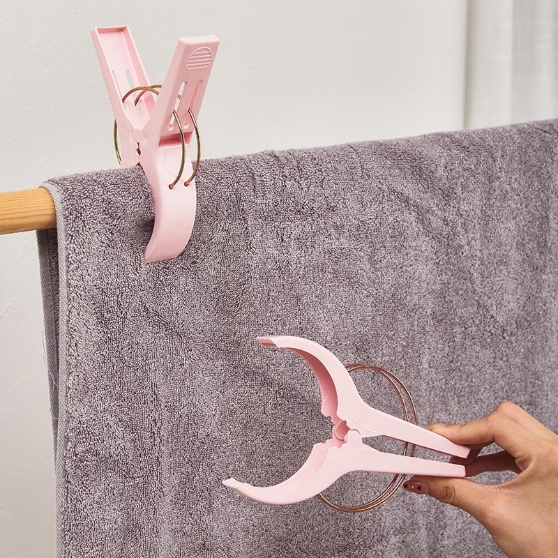 6pcs Home Multi-functional Clothes Clips for Drying Clothes Plastic Clothespins for Drying Quilts and Bedding