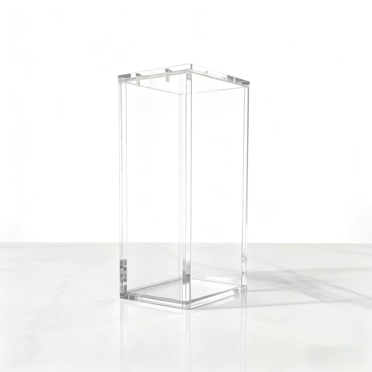 5mm Thick Acrylic Magnetic Closure Display Box, Stackable Transparent Acrylic, Safe Magnet Design, Card and Collection Secure Storage Holder