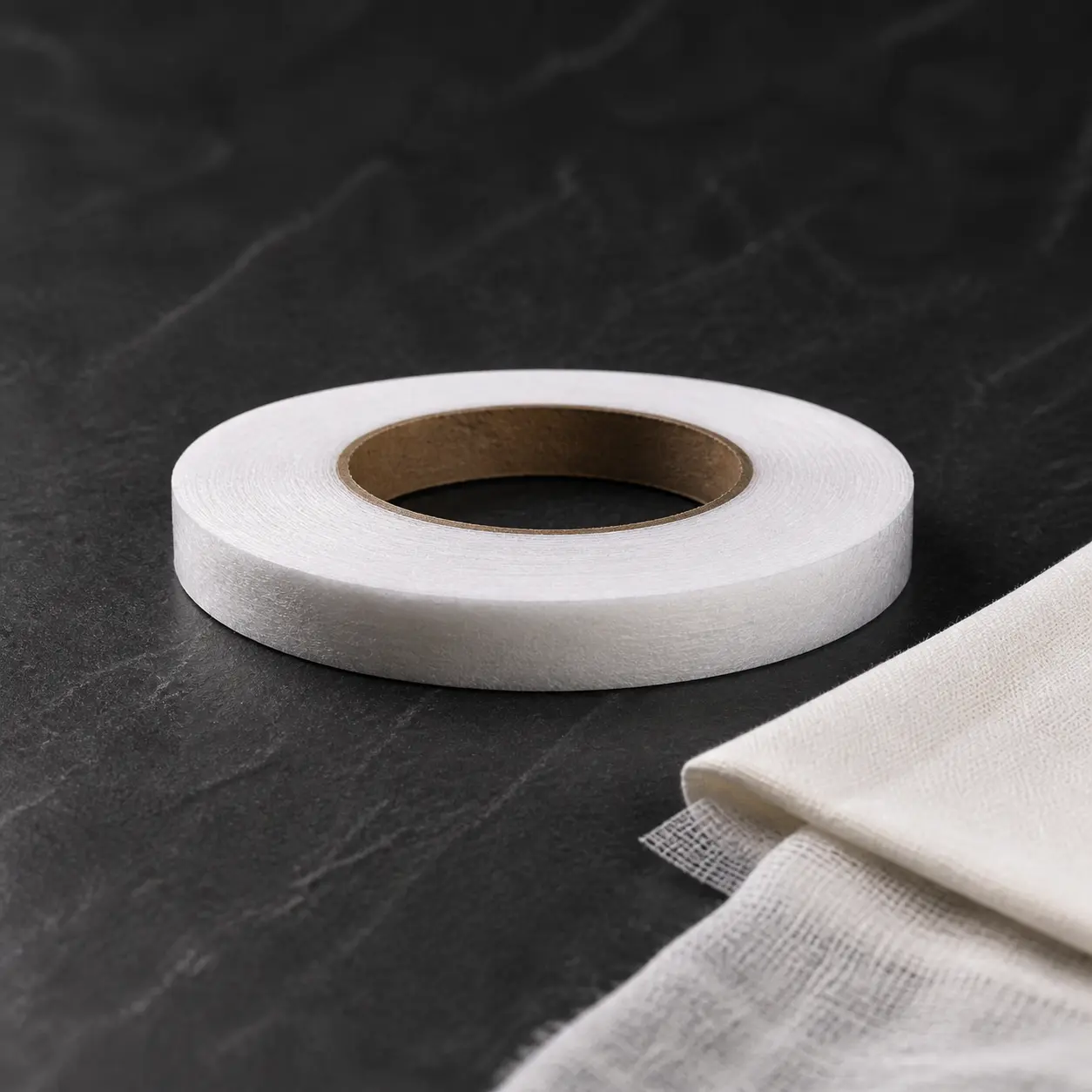 Iron-On Double-Sided Fusible Non-Woven Hemming Tape, No-Sew Fabric Adhesive for Pants, Curtains & DIY Crafts, 0.79 in x 65.6 yd