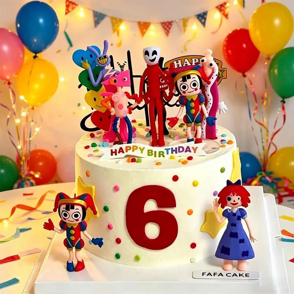 2026 hot item 8PCS-THE AMAZING DIGITAL CIRCUS Model Toy Hobbies Cartoon Art Accessories,Reward Anime Gifts For Children, Cartoon Decoration Popular toys
