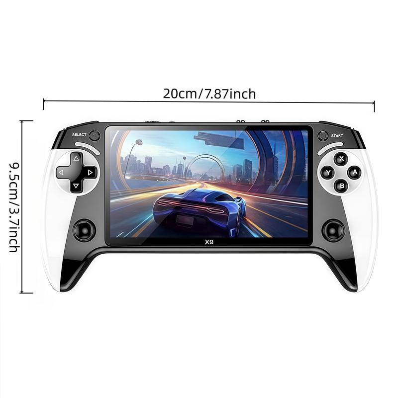 X9 Handheld Game Console with 5.5-inch Screen, Supports Emulators, Ultra-HD Display, Perfect for Retro Games & Home Entertainment