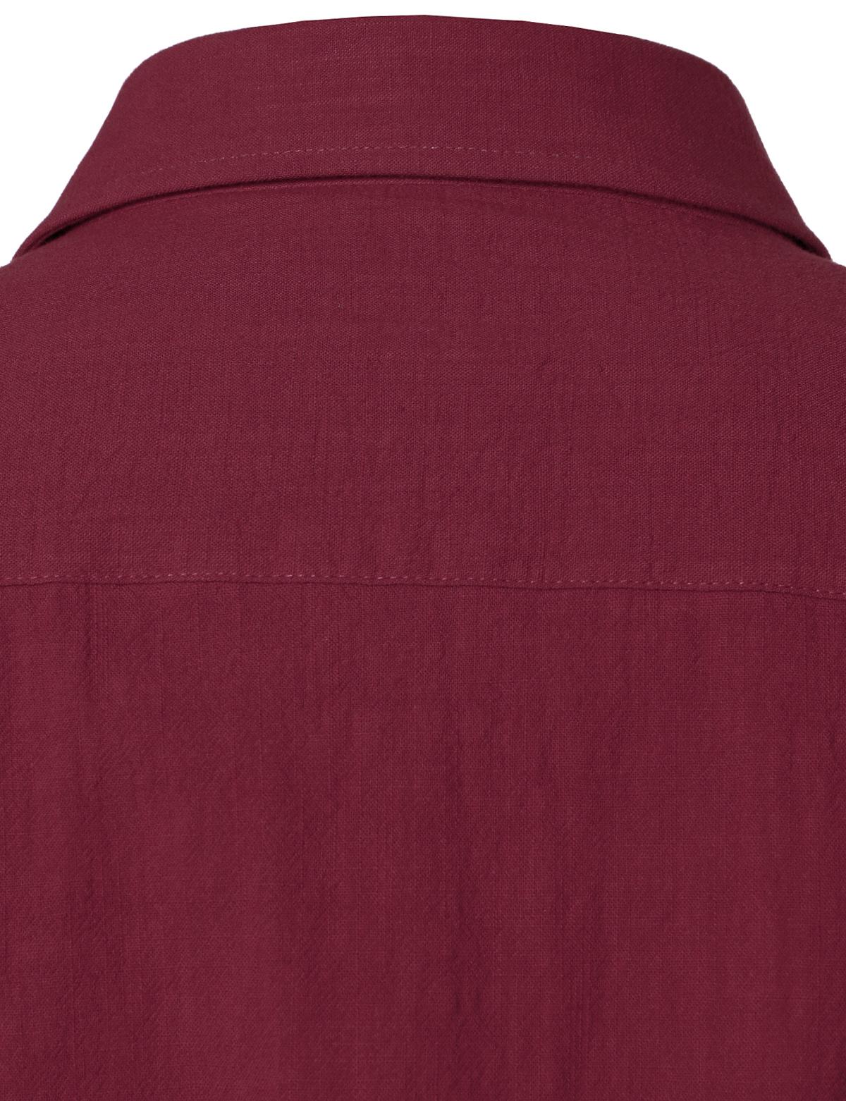 ZEROYAA Men's Fitted Cotton Linen Casual Short Sleeve Button Up Shirts Lightweight Beach Tops with Pocket