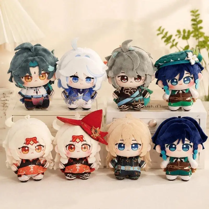 2026 New hot item Hot Game Genshin Impact Plush Doll Pendants Furina Neuvillette Anime Figure Keychain Bag Hanging Ornaments Birthday Xmas Gifts