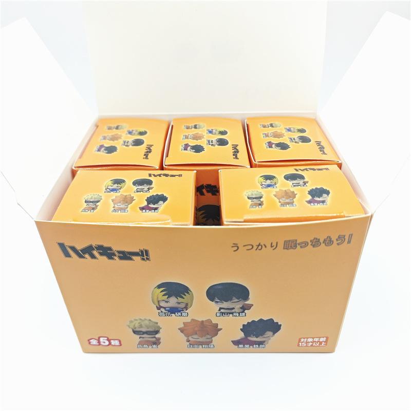 Haikyuu!! Sleep Series Mini Anime Figure Hinata Shoyo Kei Tsukishima Kozume Kenma Tetsurou Kuroo Collectible Model Toys