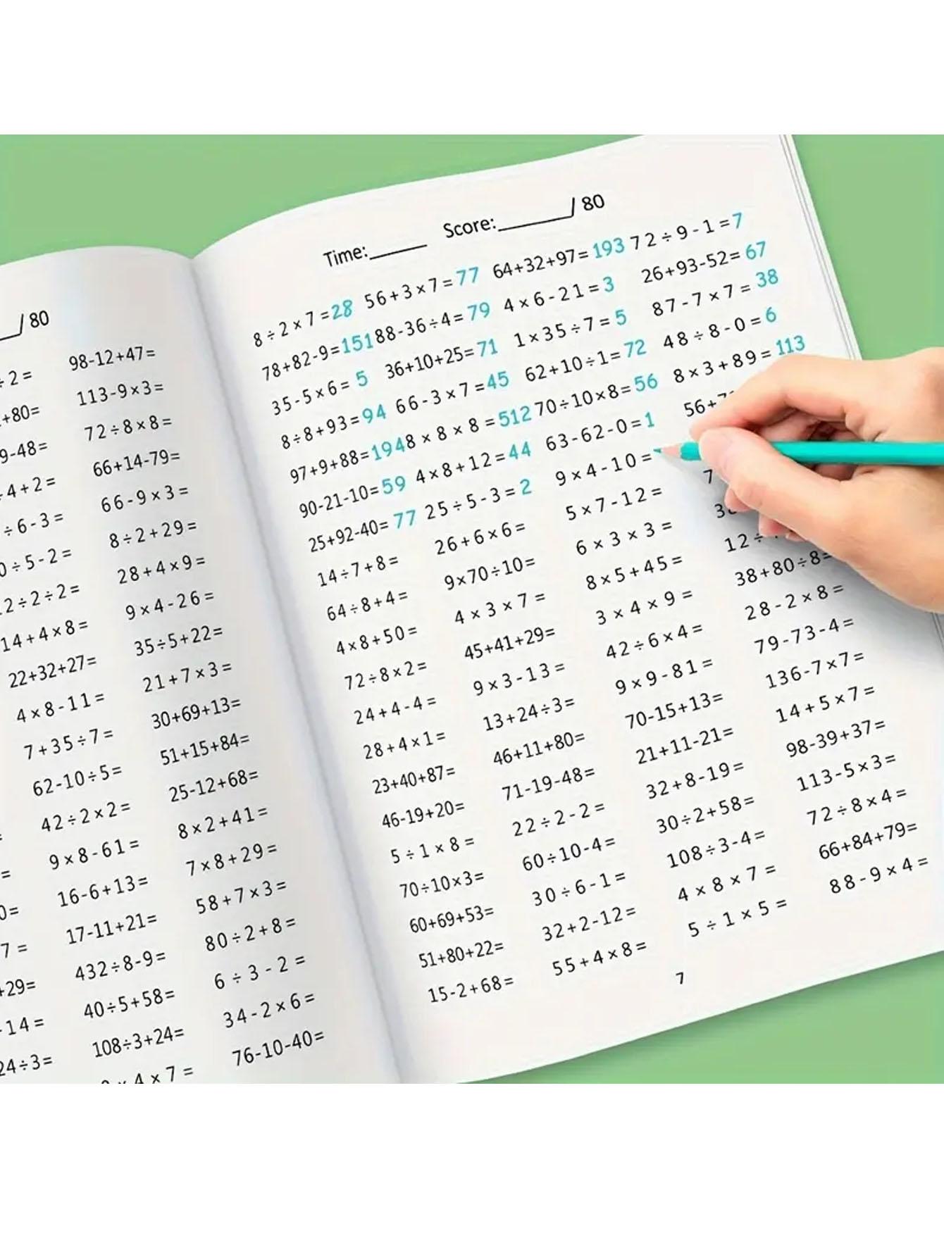 Multiplication and Division Workbook (including Handwriting Practice and Number Tracing) – A Math Workbook Suitable for Kindergarten To Primary School Levels, A Great Birthday and Holiday Gift, Suitable for School and Home Use.