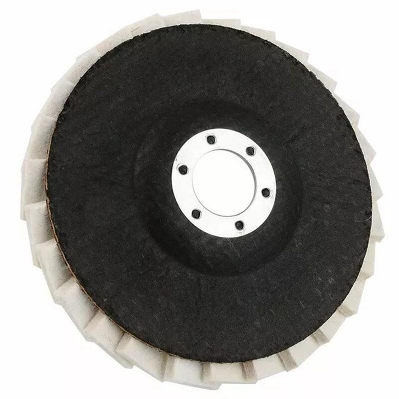 125mm Wool Felting Wheel for Angle Grinder, Easy Scratch Removal, Beginner-Friendly, DIY Home Improvement Tool, Essential Workshop Equipment