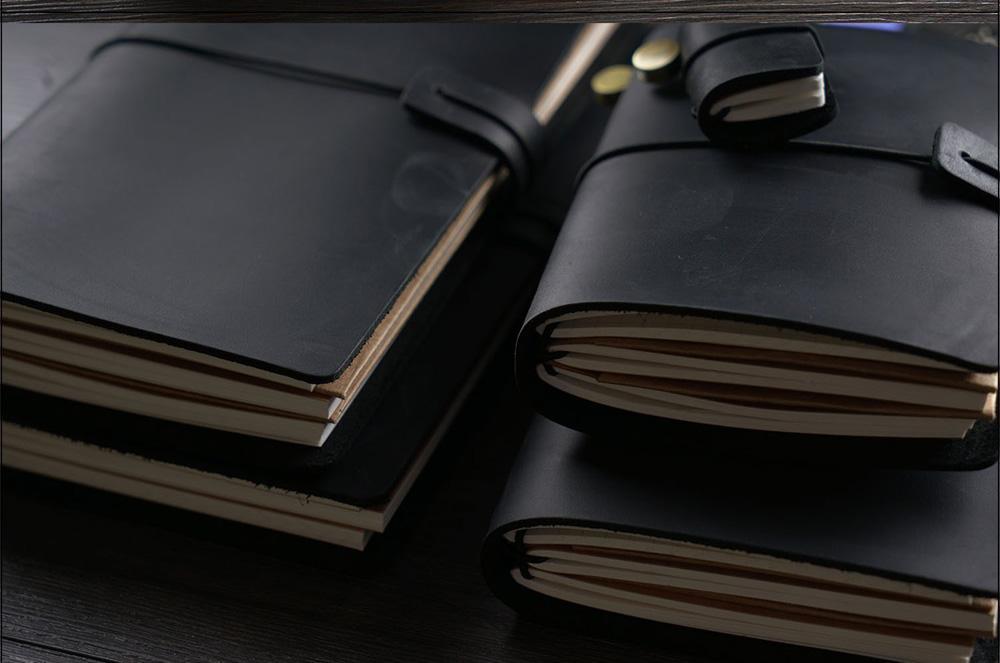 100% Genuine Leather Journal Refillable Travel Notebook Retro DIY Handmade Diary Sketchbook School Office Gift Customized