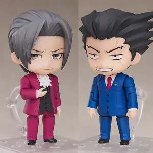 Ace Attorney Miles Edgeworth #1762 Phoenix Wright #1761 PVC Action Figure Anime Figure Model Toys Collection Kids Doll Gift