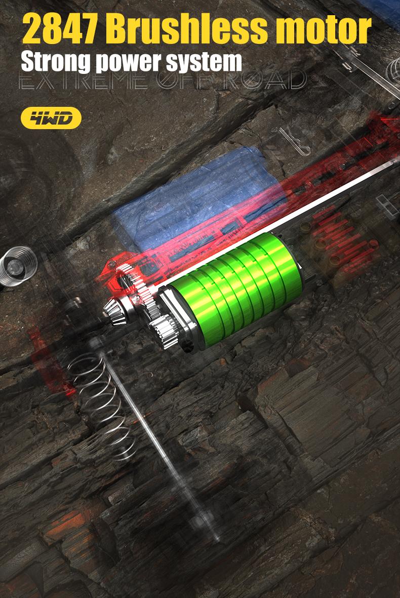 VISAS Remote Controlled Off-road Toy Car Q130, 1:14 70KM/H 4WD Highspeed rc- upgrades-Double Car Shell Competitive Brushless Motor RC Cars for Adults VISAS Remote Controlled Off-road Toy Car Q130, 1:14 70KM/H 4WD Highspeed rc- upgrades-Double Car Shell Competitive Brushless Motor RC Cars for Adults