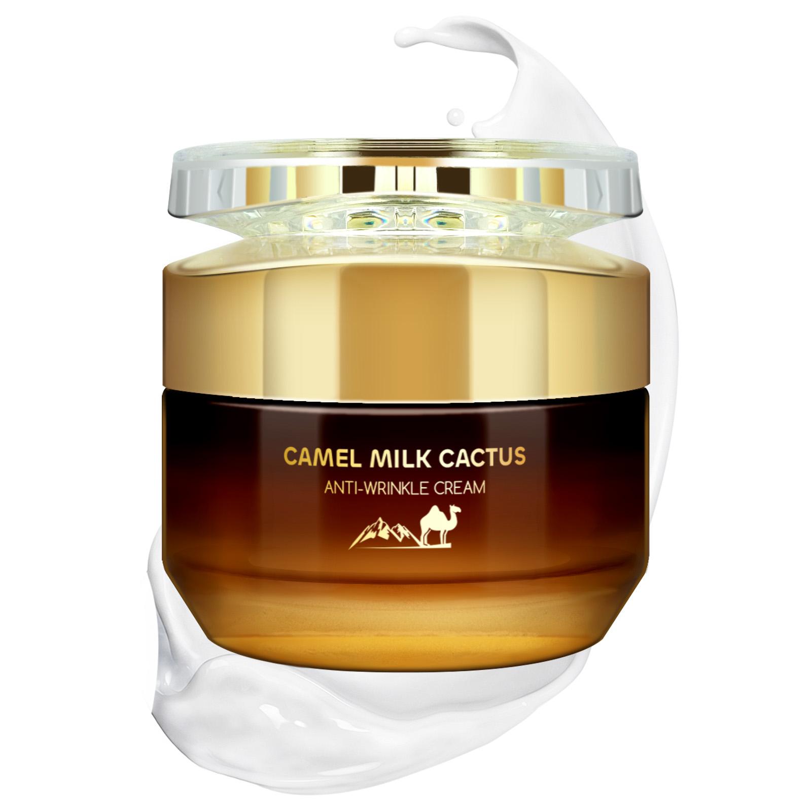 Camel Milk Anti-Wrinkle Balm, Oatmeal & Aloe Vera Essence, Niacinamide & Hyaluronic Acid, Deeply Nourishing, Moisturizing, Evening Care