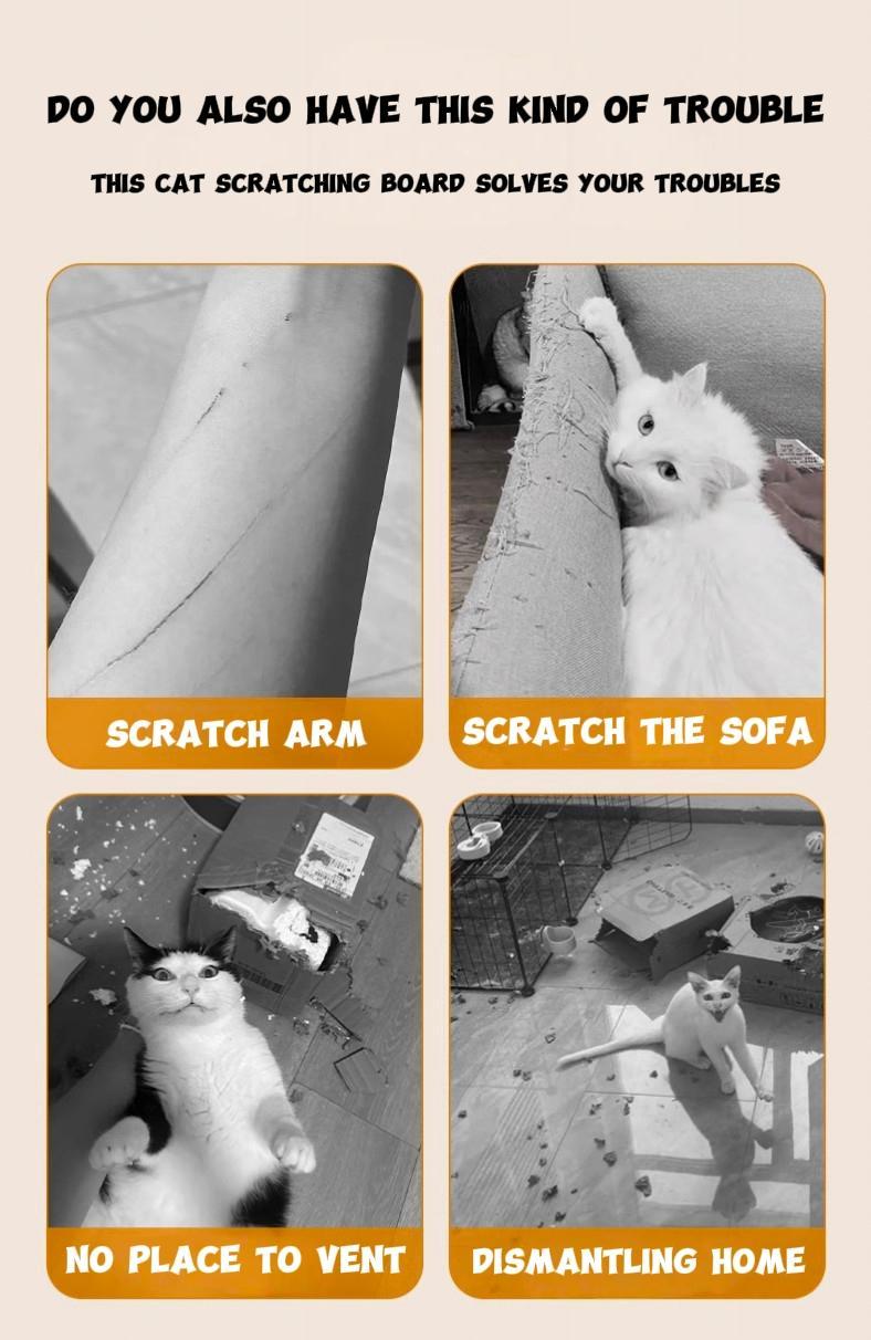 Thickened Wall Mount Cat Scratch Pad | Anti-Scratch Furniture Solution #CatLife #PetProtection