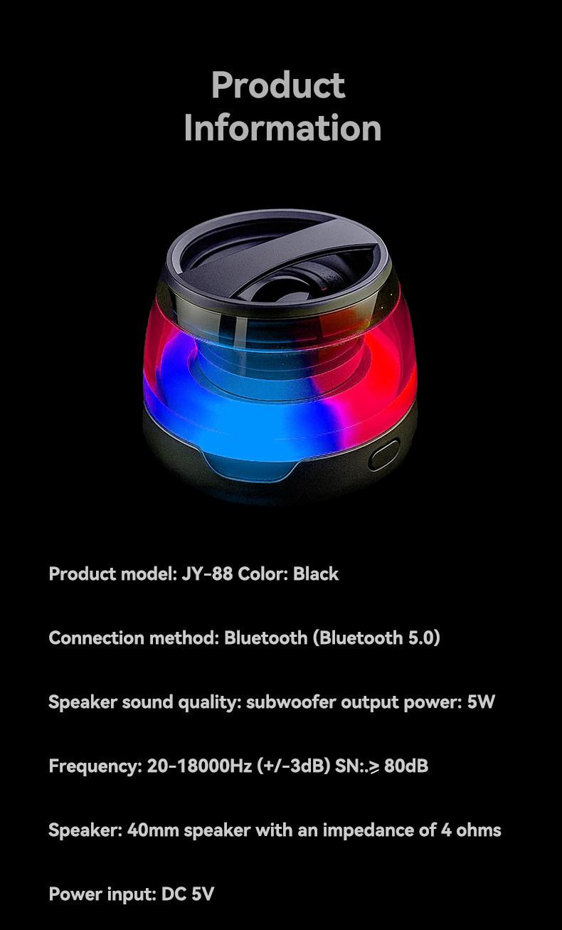 Party Ready Magnetic Speaker Mini RGB Bluetooth Wireless for Camping Travel Portable Audio