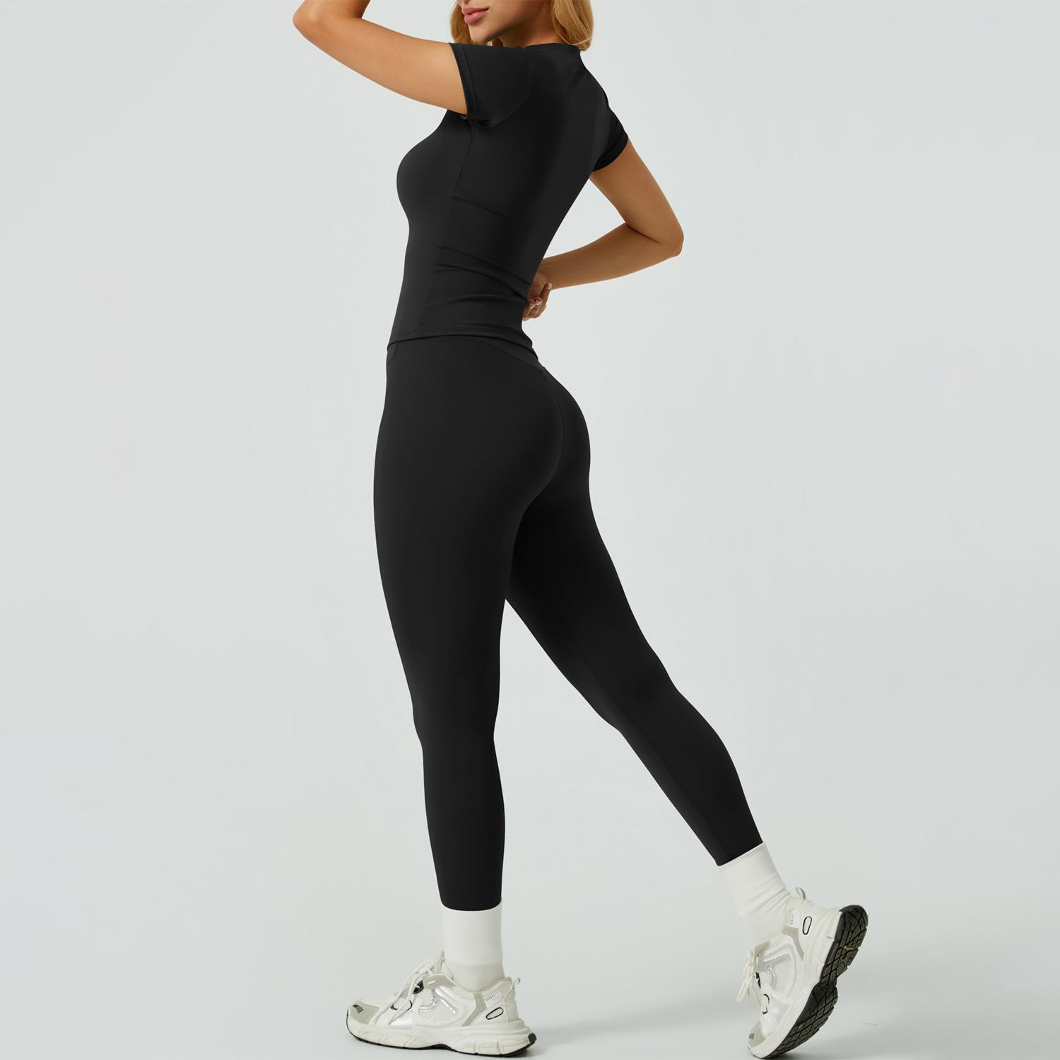 NcmRyu Women's Tummy-Control Bodycon Workout Set - Buttery-Soft Moisture-Wicking Sculpting Yoga Gym Activewear women