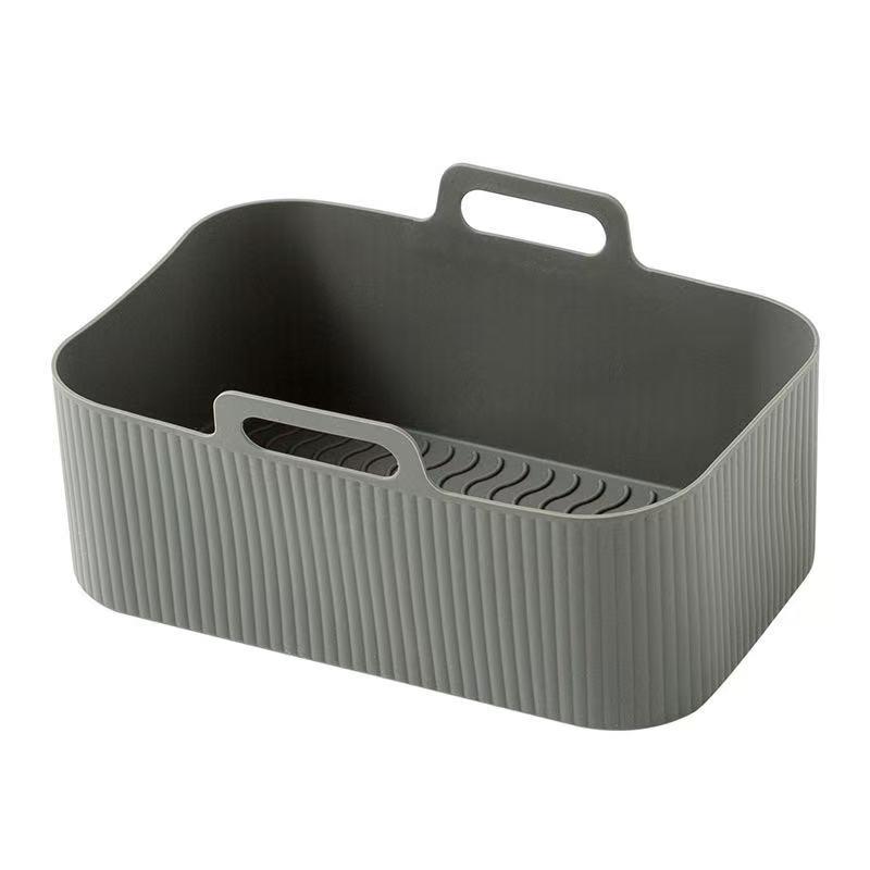 Suitable for NINJA DZ201&DZ401&AF300&AF400 Rectangle Air Fryer Silicone Pot, Reusable Air Fryers Liners, Oven Baking Tray, Household Kitchen Air Fryer Accessories