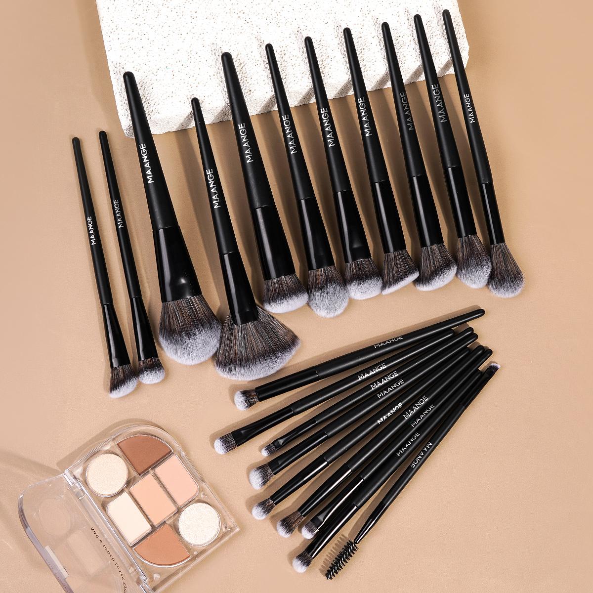 MAANGE 20pcs Makeup Brushes Set, Multifunctional Makeup Brushes, Foundation Brush Loose Powder Brush Blush Brush Contour Brush Concealer Brush Eyeshadow Brush Detail Brush, Travel Makeup Tools, Makeup Accessories Gifts, Brush Makeup Kit